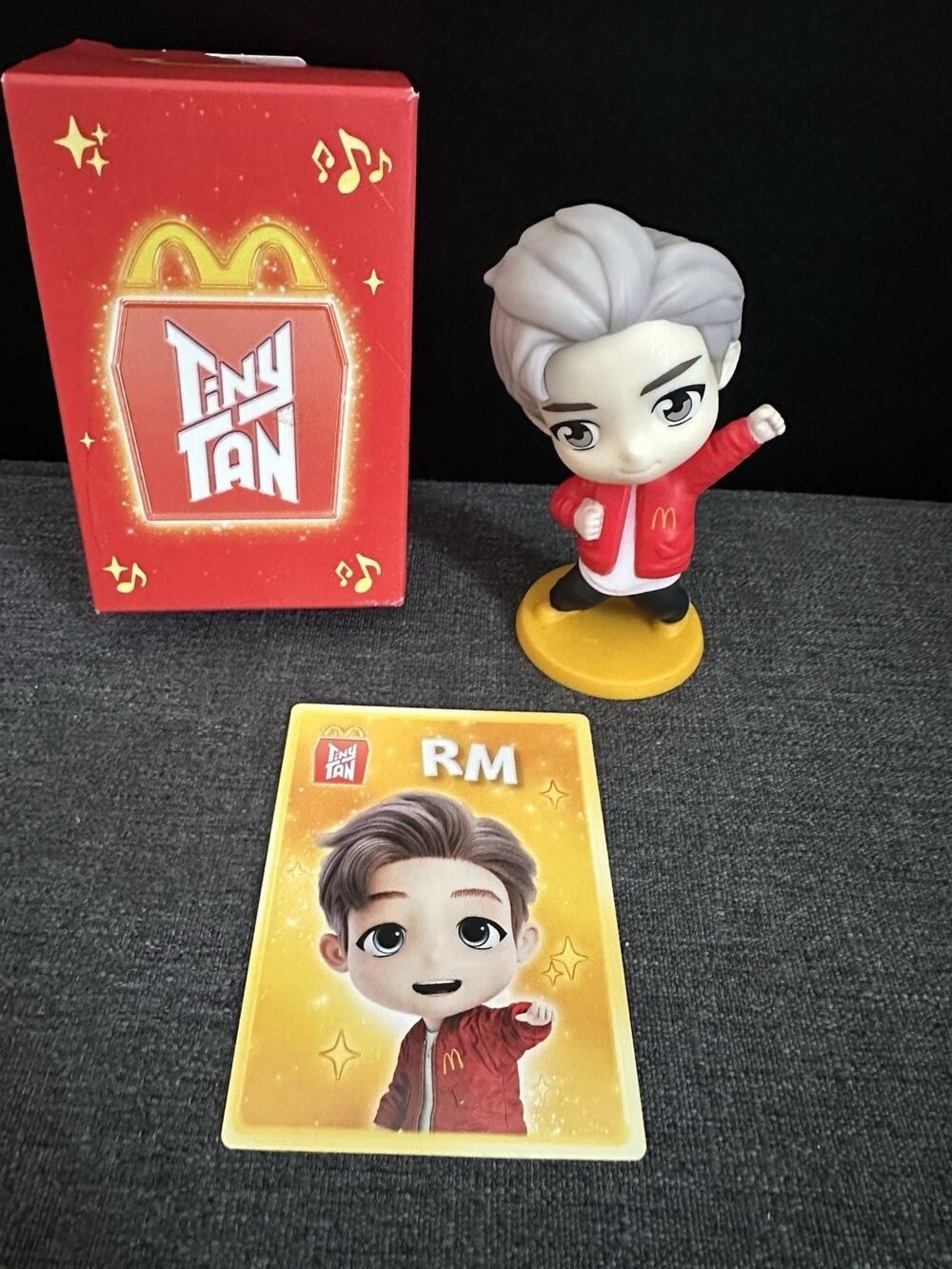 2025 McDonald’s TinyTAN BTS RM Encore Happy Meal Figure Card Box Complete